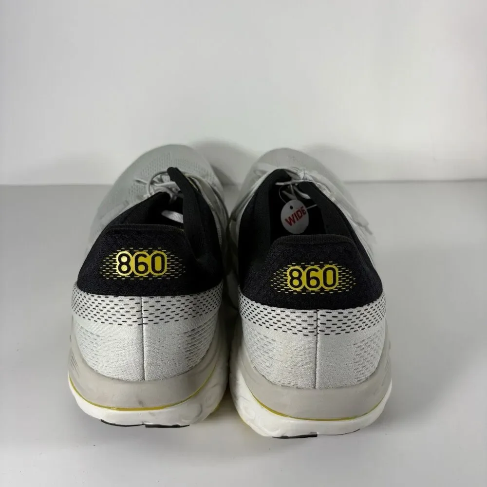 New Balance Mens Fresh Foam M860G14 White Running Shoes Size 15 4E Wide